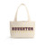 canvas mini tote with purple and gold Houghton University