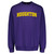 purple crew with gold Houghton on chest