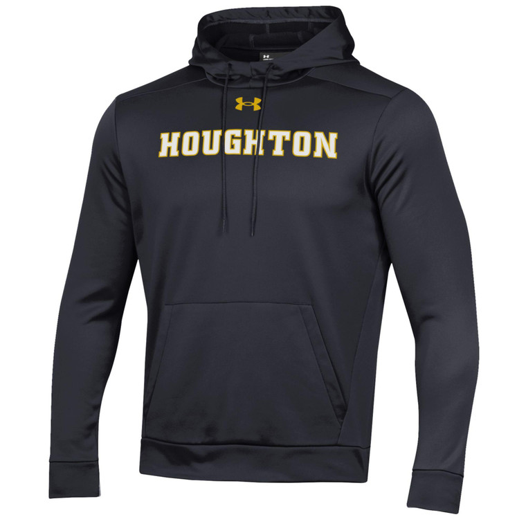 black Under Armour hood with white and gold Houghton and Under Armour logo on chest