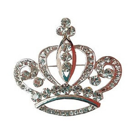 Brooch-Crown,pack of 12 (4.5 cm)