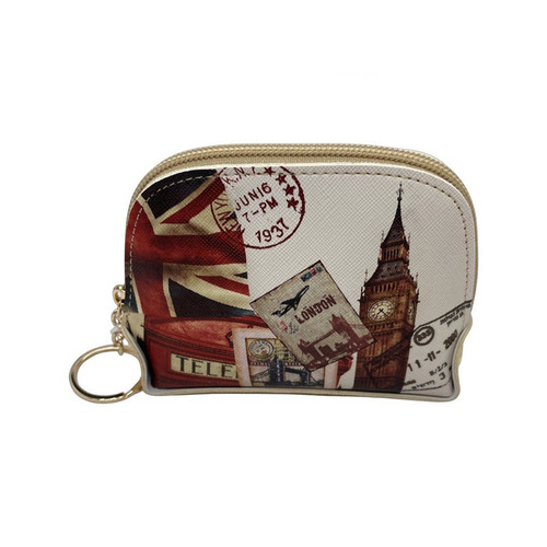 Coin Purse- UK flag, Big Ben and stamps