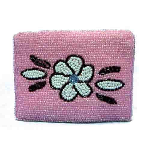 Native Flower on Pink Rectangle
