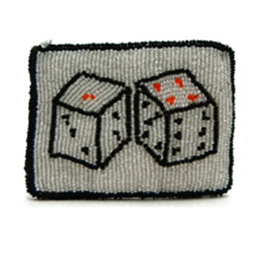 Dice on White w/ Black Border (Rectangle)