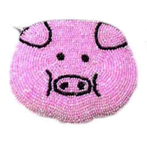 Pig Face, Pink (Round)