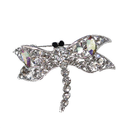 Brooch Dragonfly, Pointed Wings with Curled Body (Sm)
