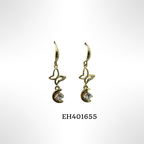 Earring - butterfly , moon , gold or silver