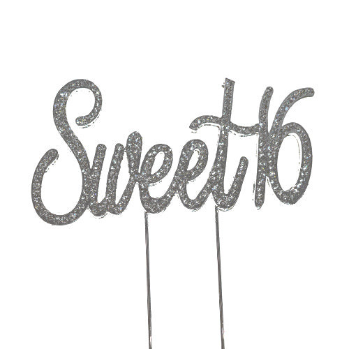 Cake Topper - Sweet 16 (Colour options)