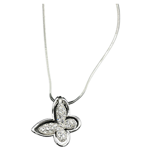 Necklace Thick Butterfly slanted