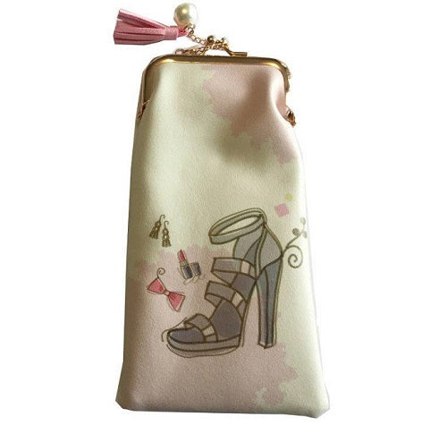 Glasses case- High heel , bow, lipstick and earrings