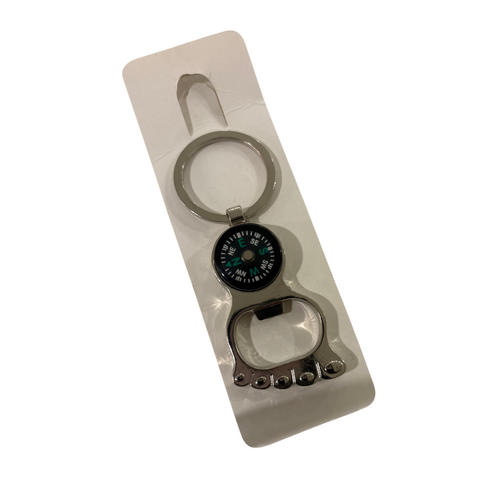 key chain Foot and compass beer opener