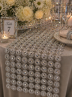 Luxury Crystal Mesh Daisy