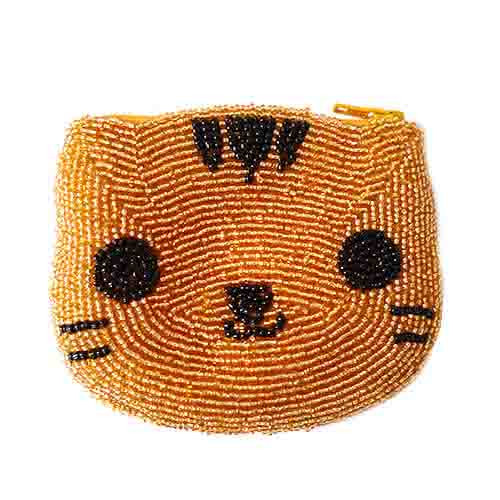 Cat Face with stripes, Yellow