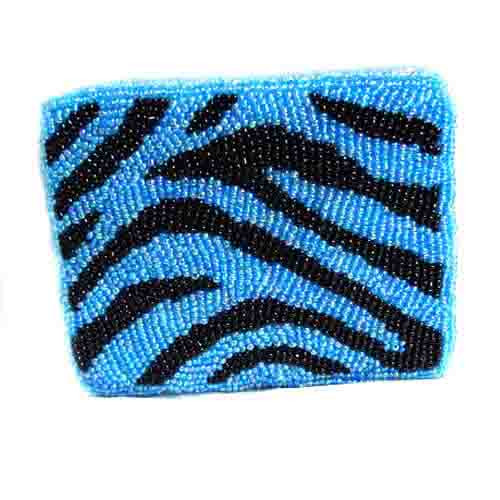 Zebra Print, Black & Blue (Rectangle)