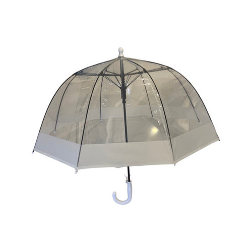 Kids umbrella clear with thick border ( white or black)