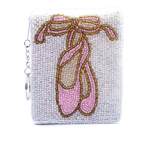 Ballet Slippers Pink, on White (Rectangle)