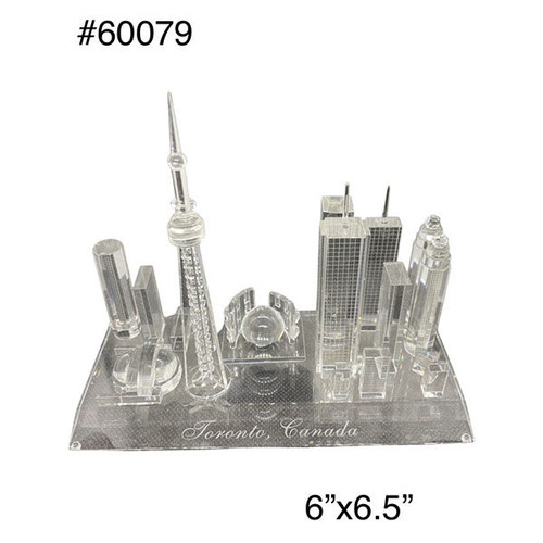 Crystal Figure-Toronto city skyline ( 6" X 6.5" )