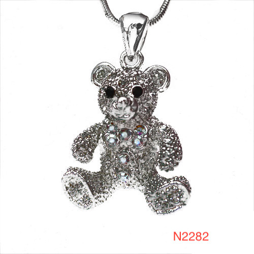 Necklace Teddy  Bear sit