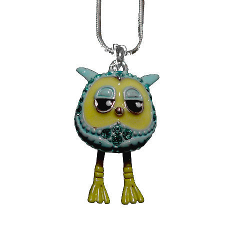 Necklace Owl Blue
