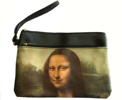 Cosmetic bag / wristlet- Van Gogh's "Mona Elisa" painting
