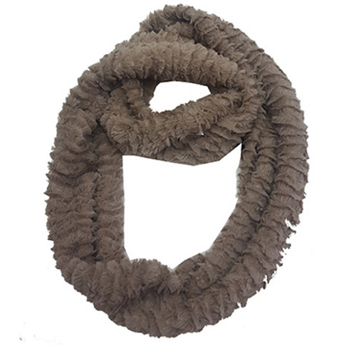 (Winter) Scarf – Loop faux fur, wavy pattern