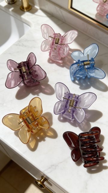 Hair clip butterfly style kids 24pcs