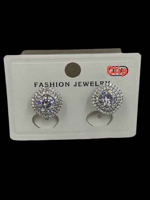 Clip Earring Crystal 0399