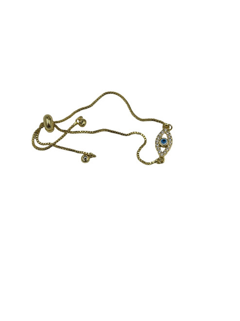 Bracelet evil eye Gold chain  0770