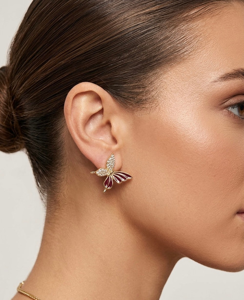 Earring Stud butterfly 4752