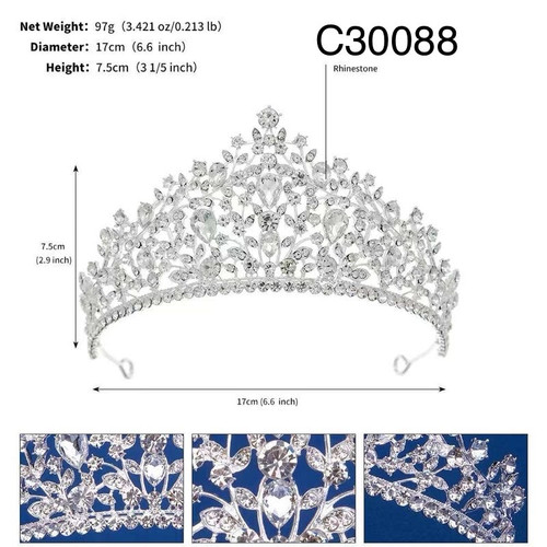 Tiara - hair crown silver or gold