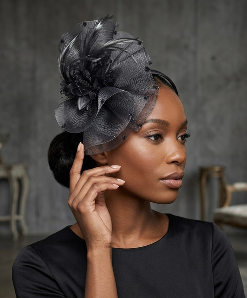 Fascinator -hair Black