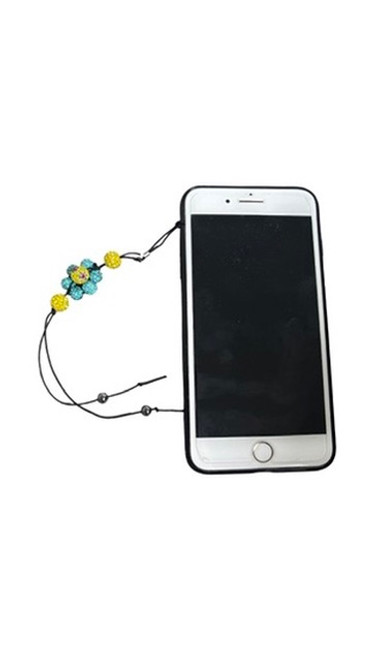 Shamballa beads design phone strap