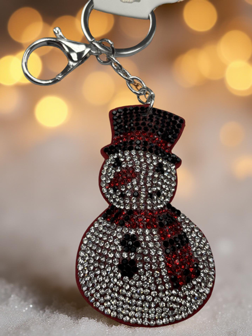 Key Chain Rhinestones Holiday Design