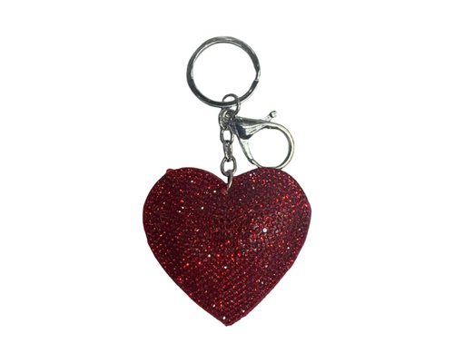 Key chain shine Rhinestones Heart shape