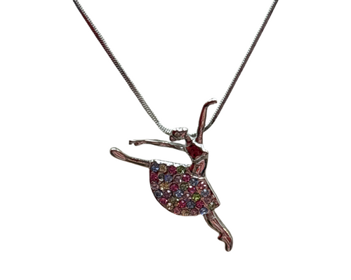 Necklace-Ballerina in Multi color skirt