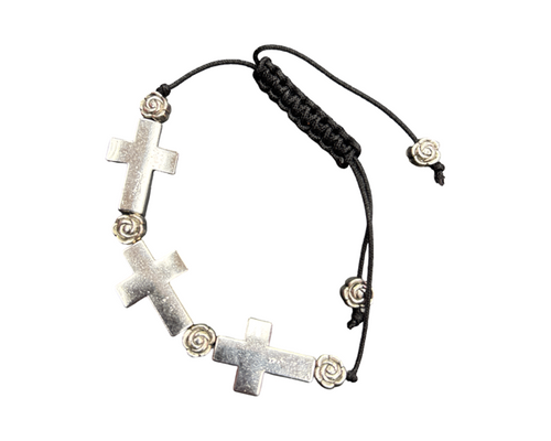 Bracelet cross with design