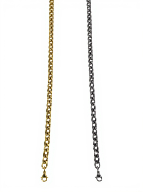 Bracelet for man wide chain Silver Or gold