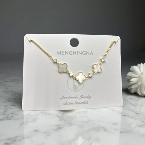 Bracelet luck flower Style pull cord