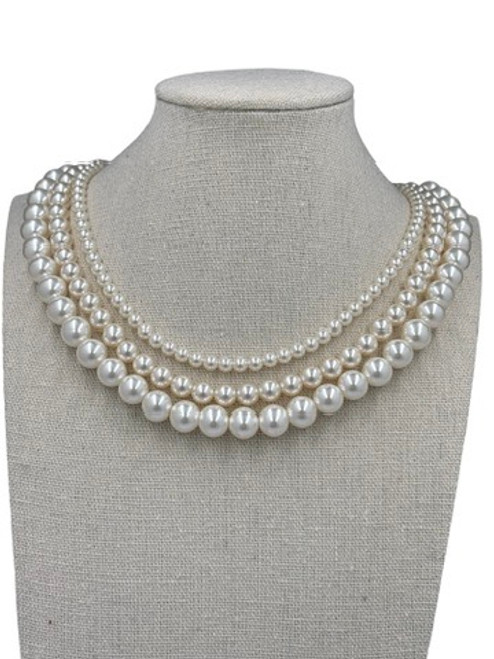ShellPearl Necklace Pearl size 4mm 6mm 8mm