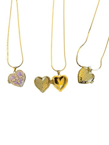 Necklace Painted heart Style insert picture