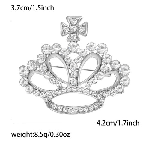 Brooch- Crown with cross
