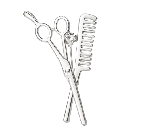 Brooch Scissors and comb