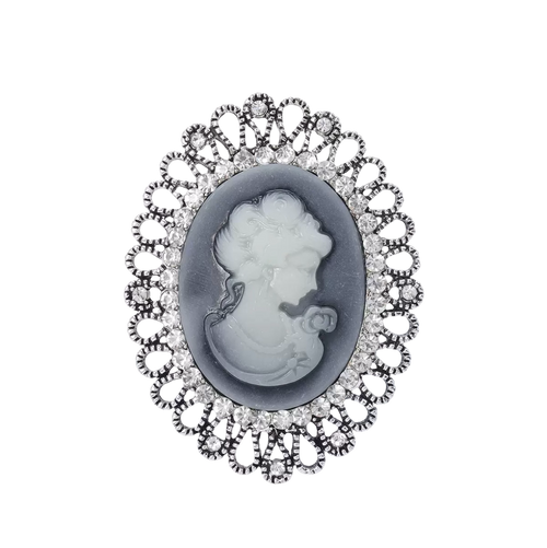 Brooch cameo trim around