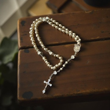 Rosary Long Mary and cross