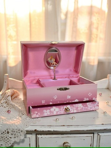 Music Jewellery Box with Drawer  Ballerina 088