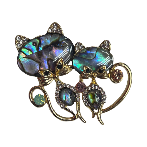 Brooch 2Cats