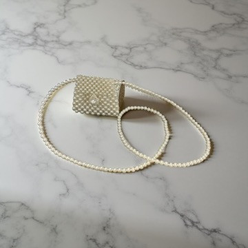 Handmade little pearls bag