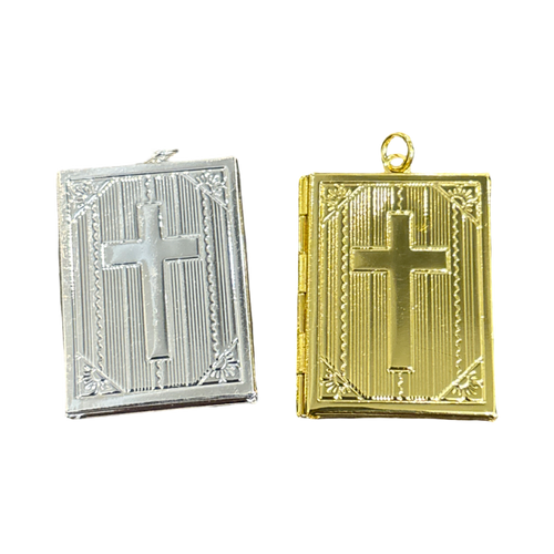 Pendant - Book with Cross