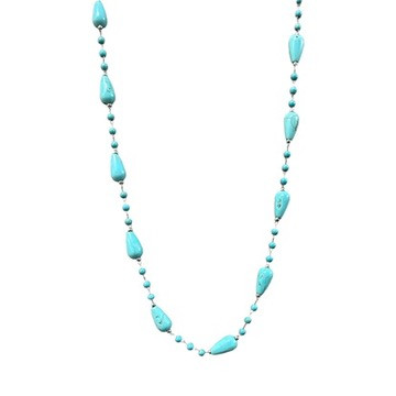 Turquoise stone necklace Style