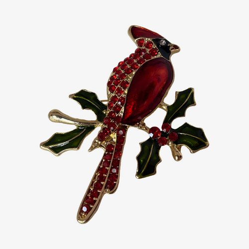 Brooch Cardinal  Bird