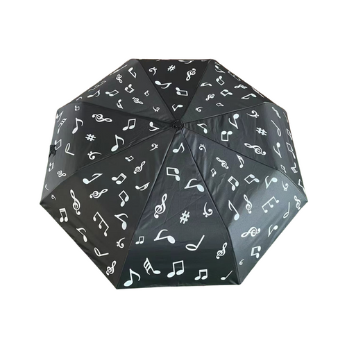 compact umbrella music note change colour when wet 4 colour handle set